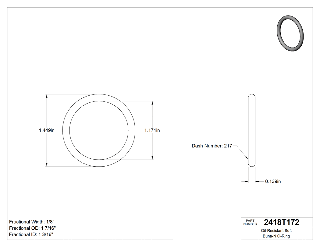 Technical drawing - 2418T172
